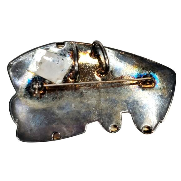 School Bus Wheels Ride Kids Driver Gift Brooch Pin Costume Jewelry Silver Tone - Picture 2 of 3